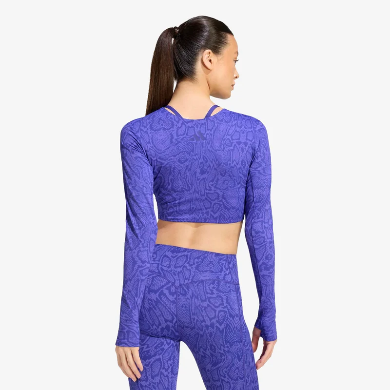 Adidas  PrimeLift Workout Snake Twist Reversible Long Sleeve T-Shirt for Women | Best Price UAE