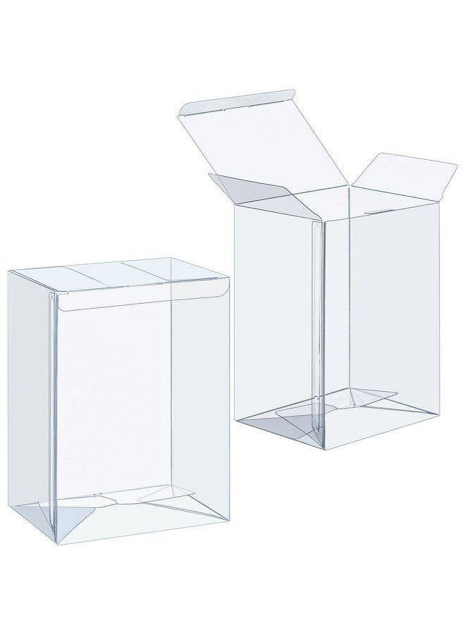 Jetec - 30 Pcs Clear Plastic Toy Protector Case 4 Inch Toy Display Case Vinyl Collectible Figure Display Case Toy Clear Soft Protector Box For Toy Protection - Image 1