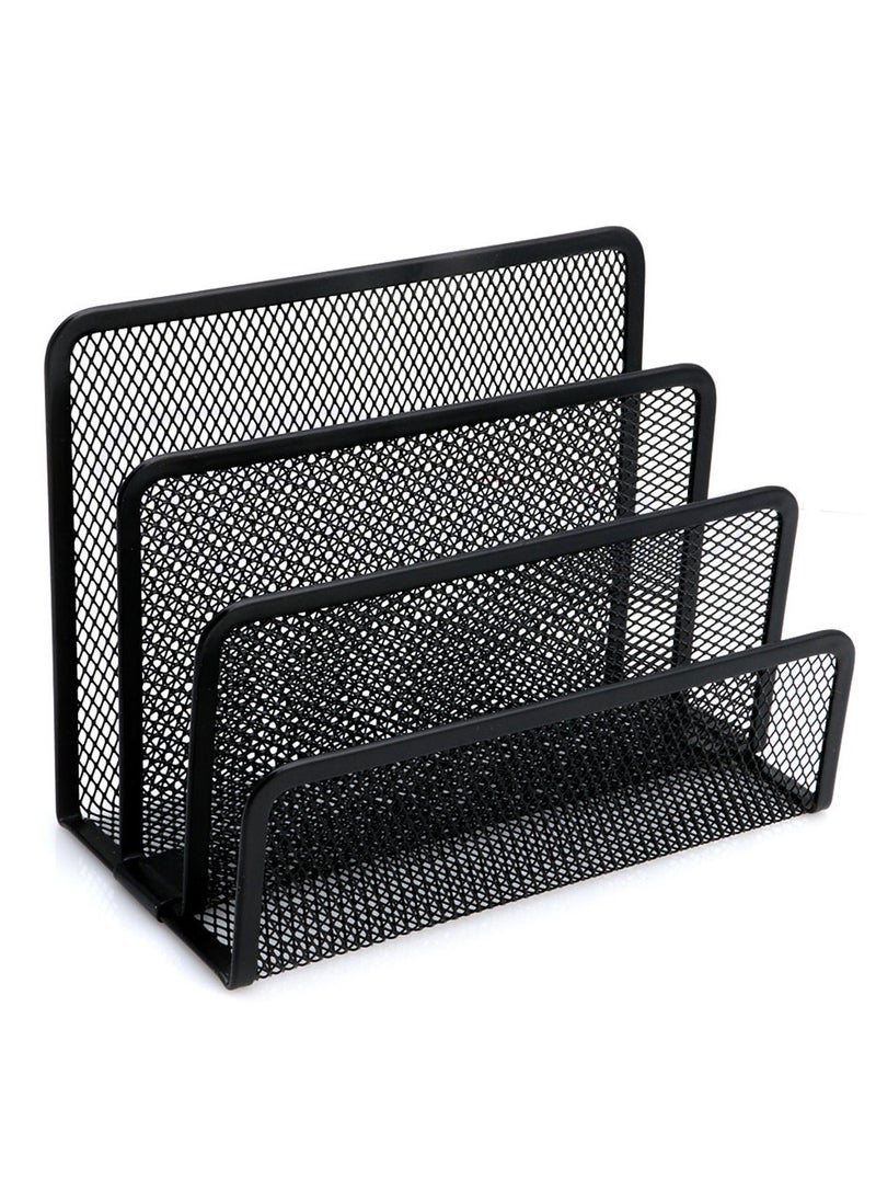Generic - Generic Mesh Letter Sorter Business Document Desk Tray Office File Organizer Storage - Image 1