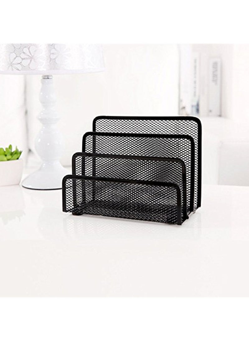Generic - Generic Mesh Letter Sorter Business Document Desk Tray Office File Organizer Storage - Image 1