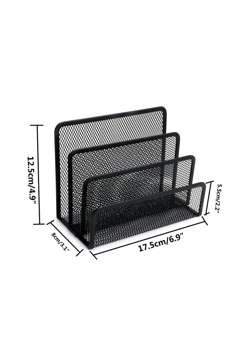 Generic - Generic Mesh Letter Sorter Business Document Desk Tray Office File Organizer Storage - Image 1