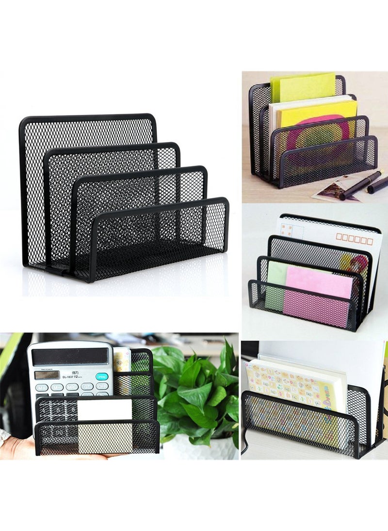 Generic - Generic Mesh Letter Sorter Business Document Desk Tray Office File Organizer Storage - Image 1