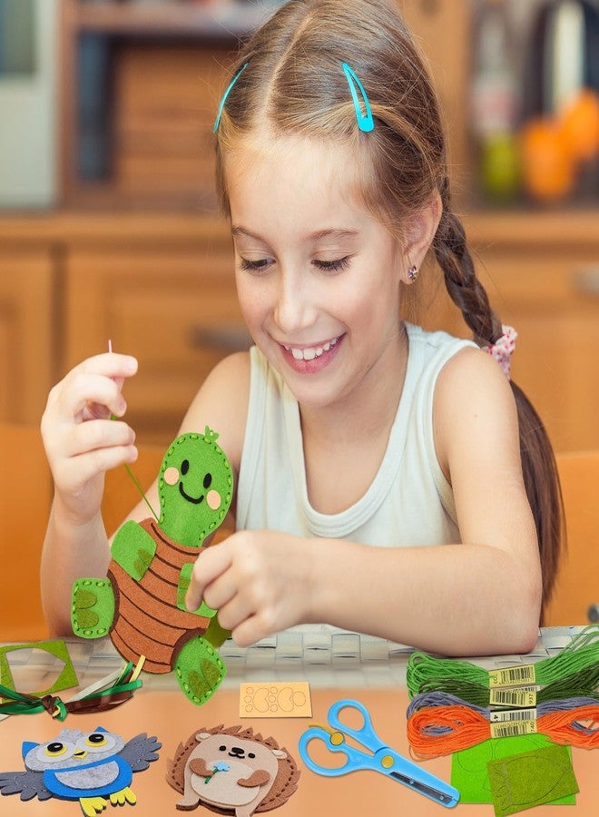 Garma Animal Sewing Kit for Kids - 14 in 1 Kids Sewing Crafts Kit for Beginners - Mini Sewing Kits for Kid 5-8 8-12 - Easy Sew Your Own Felt Animals DIY Craft Set for Boys & Girls Birthday - Image 4
