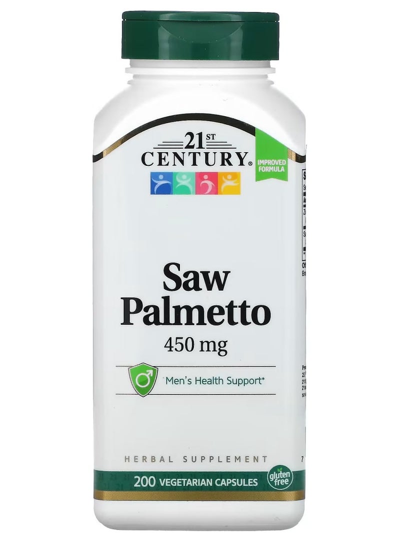 21st Century Saw Palmetto 200 Vegetarian Capsules - Image 1