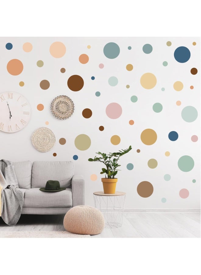 موثوقية التنبؤ 10 ملصقات حائط بنقشة نقاط ملونة ملصقات حائط بوهو ملونة ملصقات نقاط ملونة ملصقات قوس قزح دائرية لتزيين غرفة النوم وغرفة اللعب وغرفة الأطفال وغرفة الدراسة في المنزل (بوهو، 5 أحجام) - Image 1