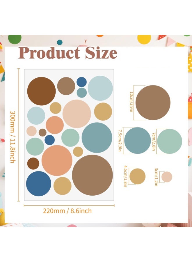 موثوقية التنبؤ 10 ملصقات حائط بنقشة نقاط ملونة ملصقات حائط بوهو ملونة ملصقات نقاط ملونة ملصقات قوس قزح دائرية لتزيين غرفة النوم وغرفة اللعب وغرفة الأطفال وغرفة الدراسة في المنزل (بوهو، 5 أحجام) - Image 2