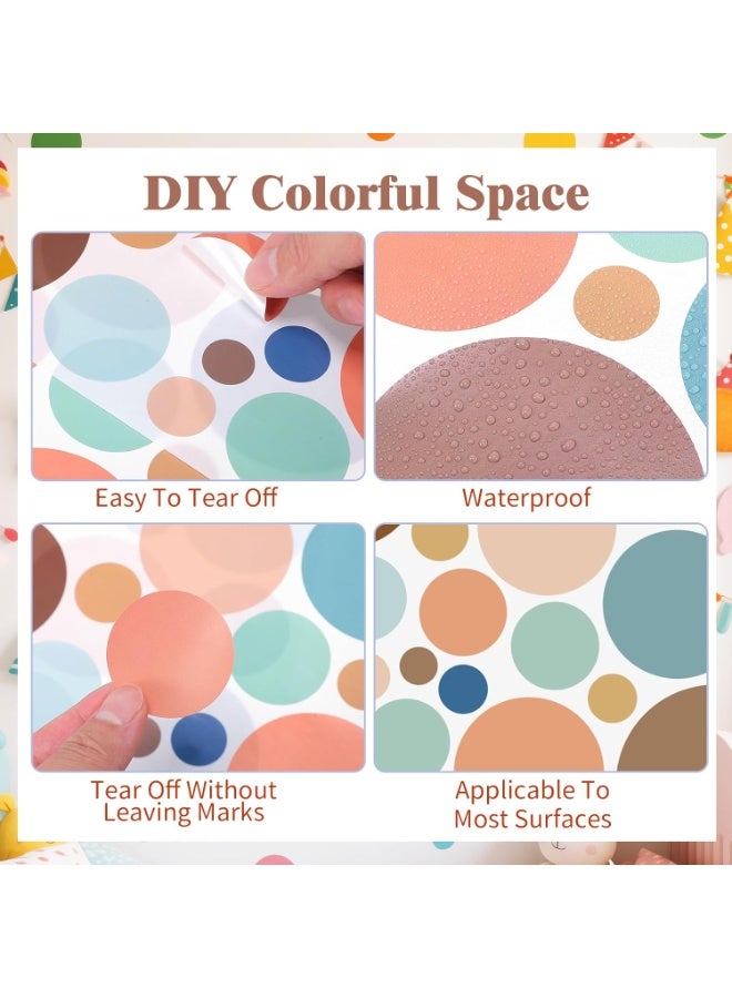 موثوقية التنبؤ 10 ملصقات حائط بنقشة نقاط ملونة ملصقات حائط بوهو ملونة ملصقات نقاط ملونة ملصقات قوس قزح دائرية لتزيين غرفة النوم وغرفة اللعب وغرفة الأطفال وغرفة الدراسة في المنزل (بوهو، 5 أحجام) - Image 3