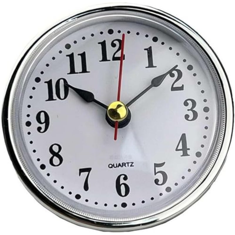 1Pc Quartz Clock Insert, Classic Clock Craft Quartz Movement Inserts, Quartz Clock Fit-up/Insert With Arabic Numeral, Mini Arabic Numeral Clock Easy to Read Repair Replacement DIY Supplies - Image 1