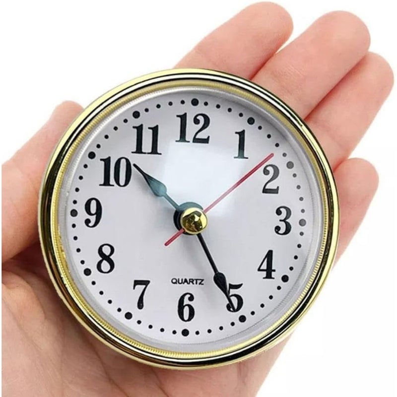1Pc Quartz Clock Insert, Classic Clock Craft Quartz Movement Inserts, Quartz Clock Fit-up/Insert With Arabic Numeral, Mini Arabic Numeral Clock Easy to Read Repair Replacement DIY Supplies - Image 5
