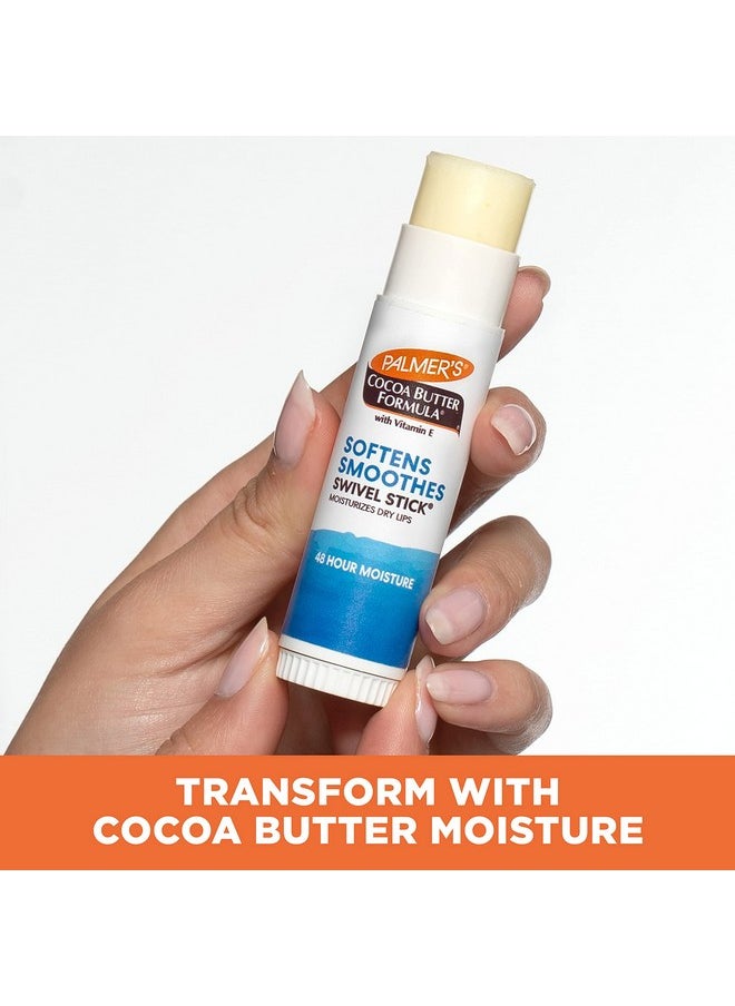 PALMER'S - Palmer's Cocoa Butter Formula Moisturizing Swivel Stick with Vitamin E, Lip Balm for Beach Bag, Face & Body Moisturizer Stick, Ideal for Treating Dry Skin Patches (Pack of 3) - Image 1