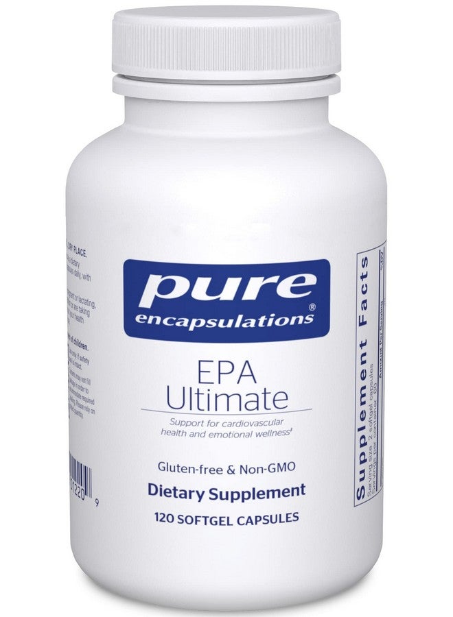 Pure Encapsulations EPA Ultimate - مركّز زيت السمك EPA المستخرج بتقنية ثاني أكسيد الكربون فوق الحرج الصديق للبيئة - 120 كبسولة هلامية ناعمة - Image 1