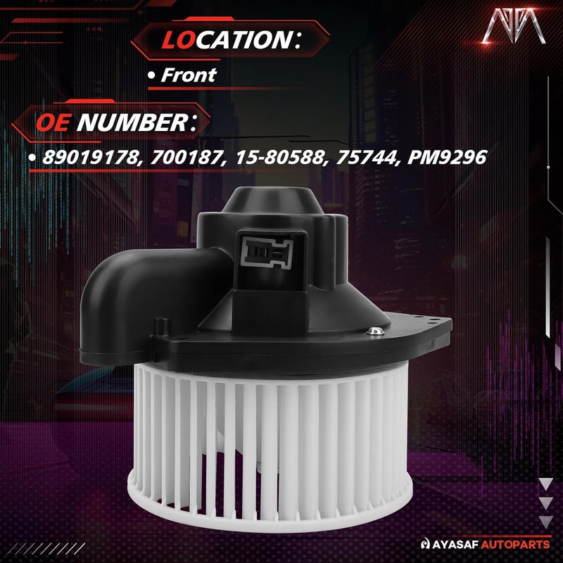 MAYASAF HVAC Blower Motor Assembly 89019178 for Chevy Colorado, GMC Canyon, Isuzu i-280/i-290/i-350/i-370 - Image 2