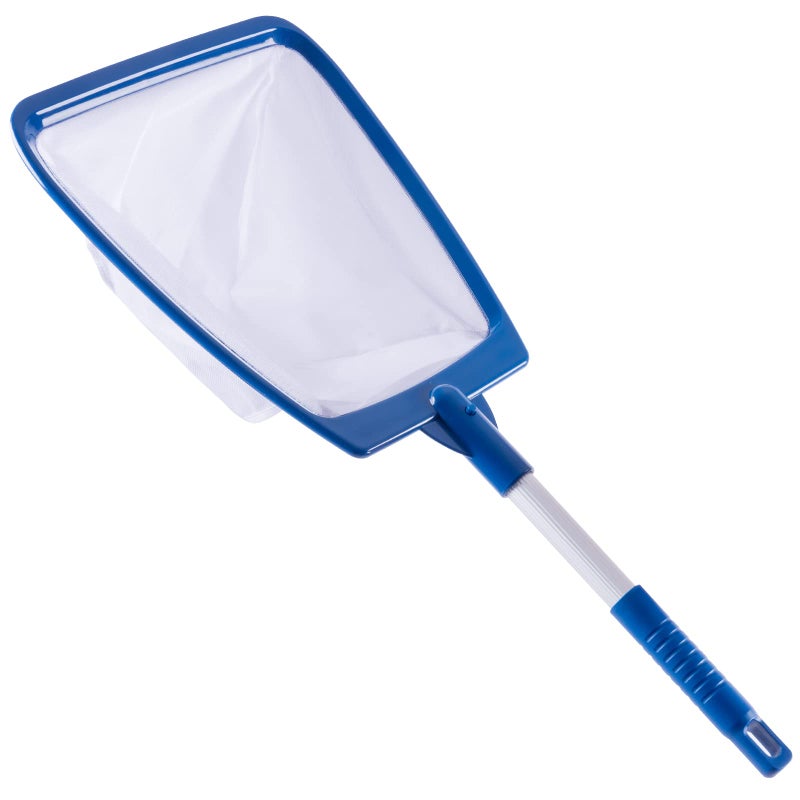 POOLAZA Hot Tub Skimmer Net Handheld, Professional Pool, Spa, Pound Skimmer Net with Aluminum Pole Handle, Deep Ultra Fine Mesh Netting Small Pool Skimmer Net, Upgrade Durable Hot Tub Net Hand Skimmer - Image 1