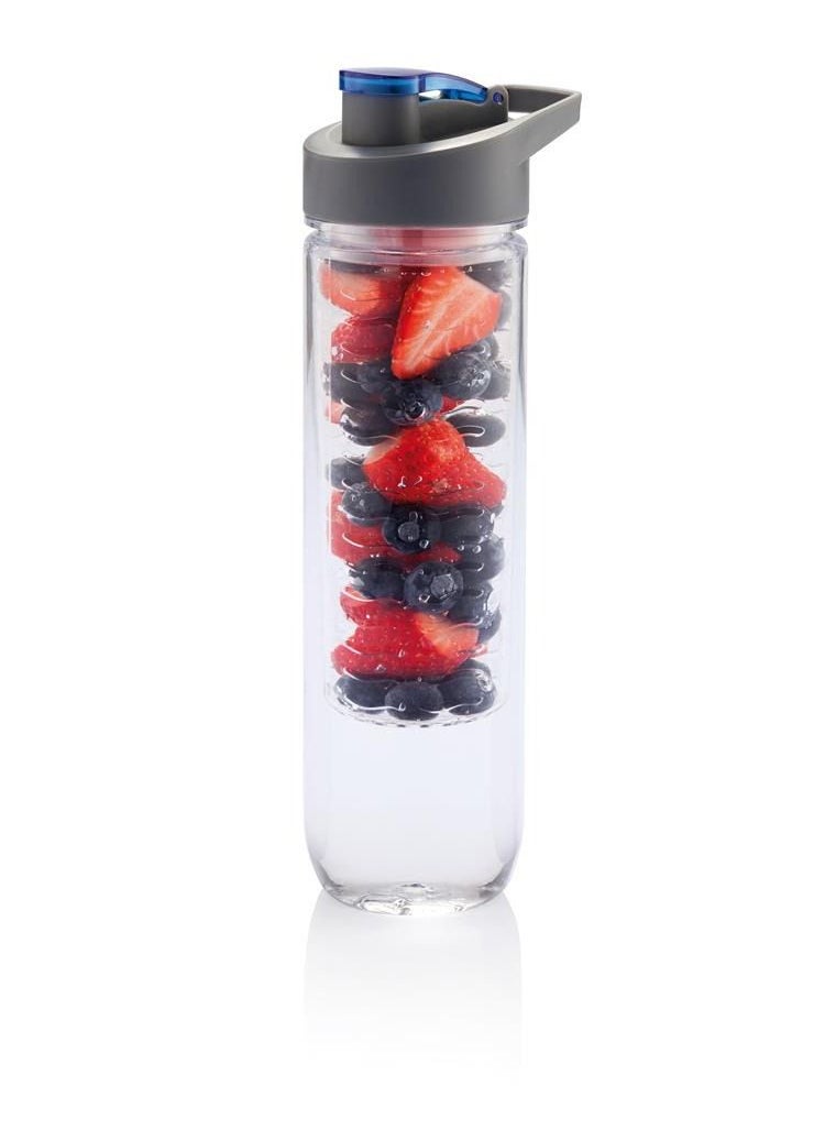 Hans Larsen Hans Larsen 800ml Fruit Infuser Water Bottle BPA-Free Sports Bottle - Flip Top Lid  - Image 1