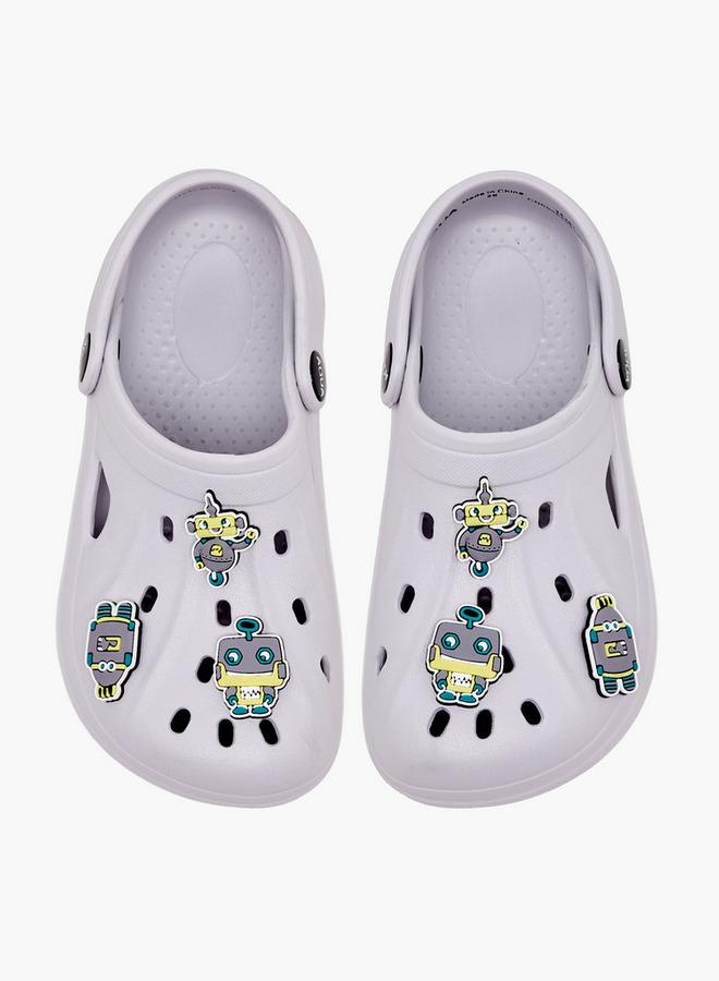 Aqua Boys Robot Jibbitz Clogs - Image 3