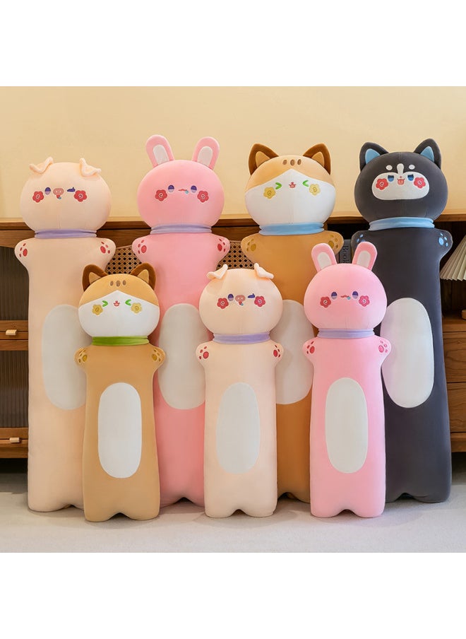 Generic - Customized Logo Pillow For Sleeping Girls And Adults, Side Sleeping Legs, Custom-Made Long Pillow, Cylindrical Rabbit Plush Toy-Specification:70cm-Color:Husky Model - Image 1
