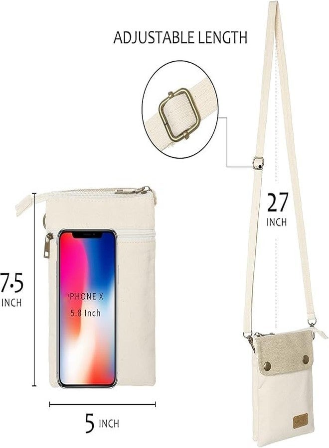 AOCINA Small Crossbody Purse kawaii Phone Purse Cute Little Wallet Key Bag Gifts for Teen Girls Daughter Trendy Stuff(A-Beige) - Image 5