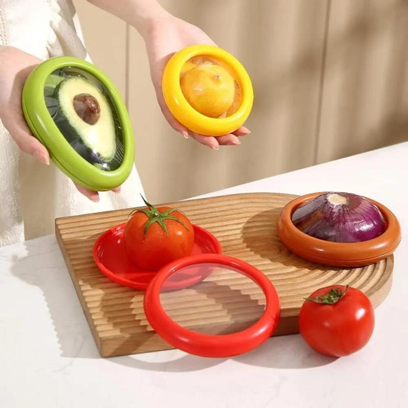 Food Container: 12.5*12.5*2.5 Cm Airtight Seal - Stretchable Transparent Film Food Saver for Refrigerator Kitchen Organization & Fruit Vegetable Preservation - Image 1