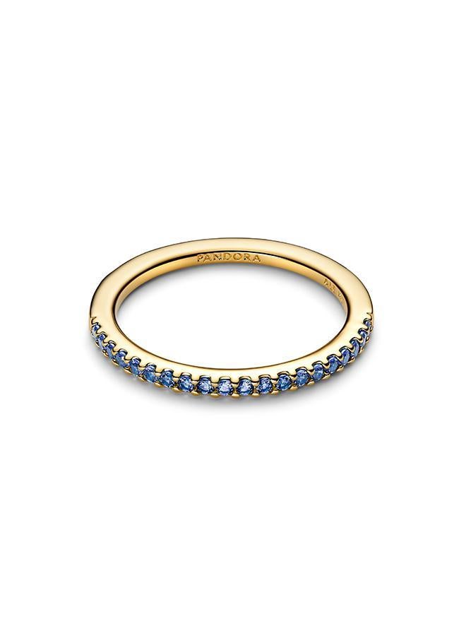 PANDORA Sparkling Blue Half-Eternity Band Ring - Image 3