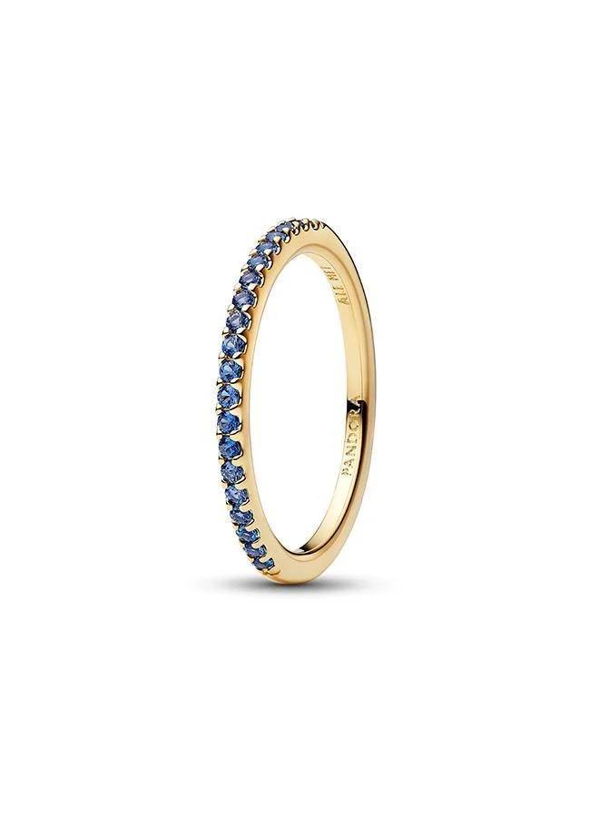 Pandora Sparkling Blue Half-Eternity Band Ring