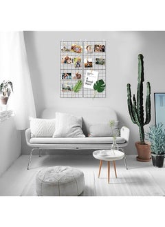 erorex Wall Grid Panel Wire Grid Board Wall Photo Picture Display Frames Wall Grid Display Decor Mesh Memo Board Organizer 2 Pack  - Image 5