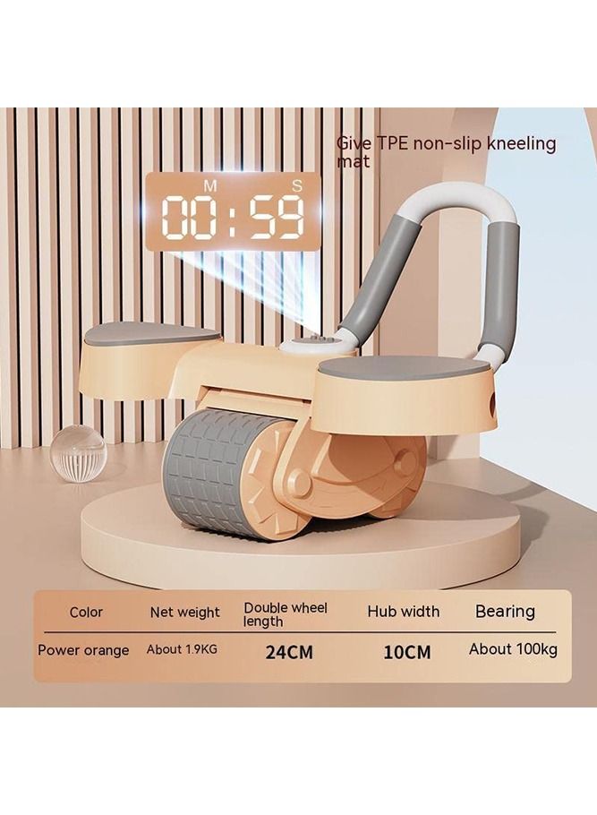Max Strength Strength Professional Ab Roller Wheel Fitness Ab Machine Self Retracting (With Timer)  - Image 3