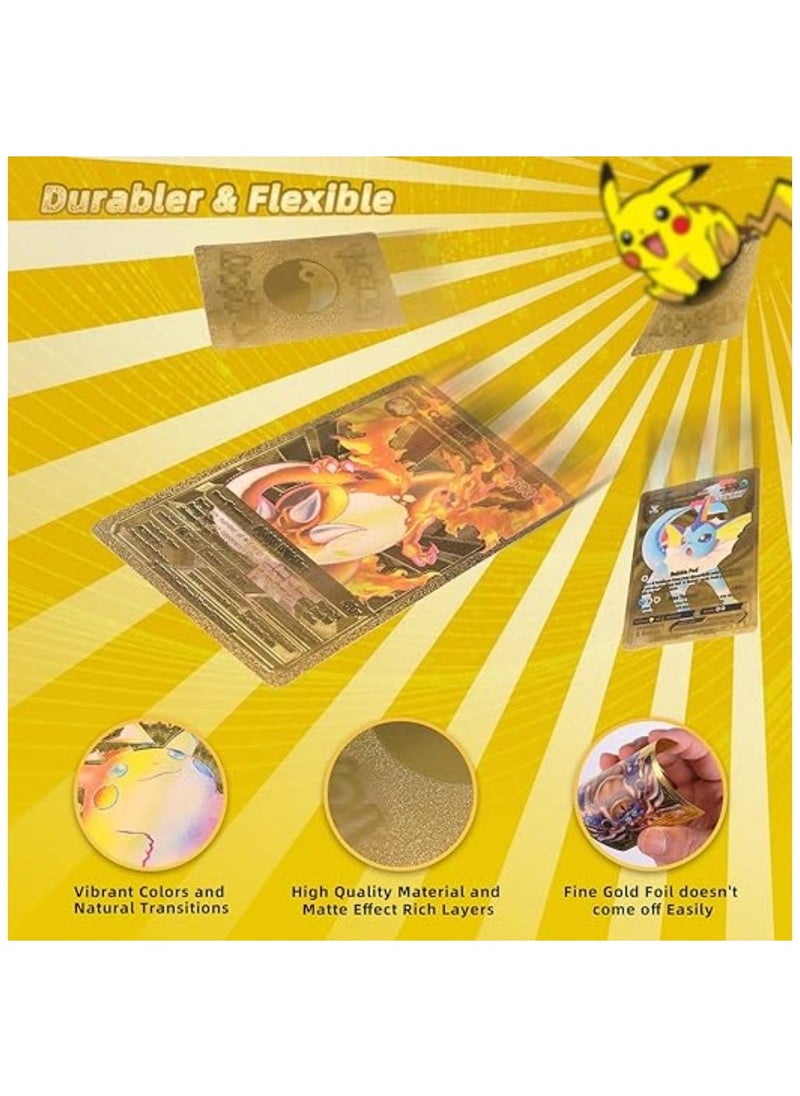 Pokemon TCG صندوق لعب بوكيمون تي سي جي مكون من 110 قطعة مع مجموعة بطاقات بوك جولد فويل المتنوعة  - Image 2