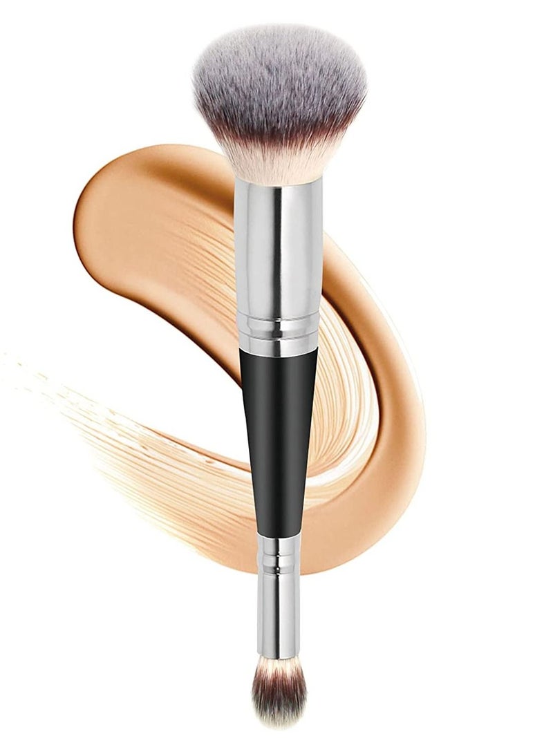 ORiTi Makeup Brushes Dual-ended Foundation Brush Concealer Brush Perfect for Any Look Hair Rounded Taperd Brush Ideal for Liquid - Image 1