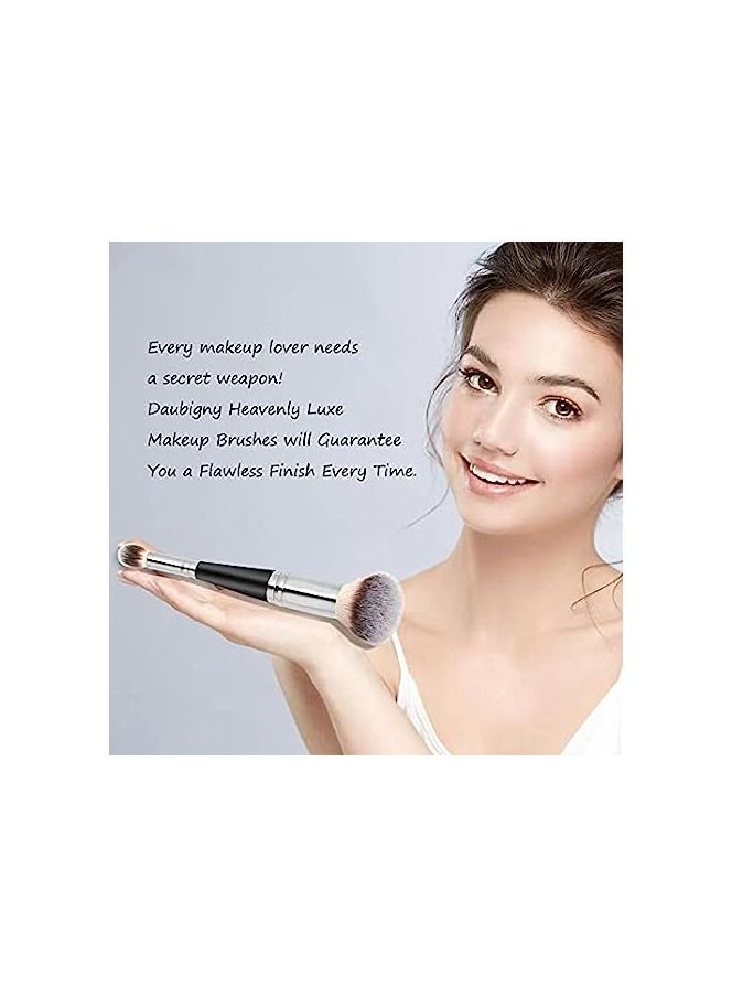 ORiTi Makeup Brushes Dual-ended Foundation Brush Concealer Brush Perfect for Any Look Hair Rounded Taperd Brush Ideal for Liquid - Image 2