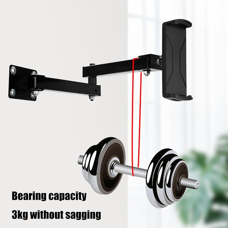 Flexible Wall Mount Tablet Stand Height and Angles Customization for Use Home or Office Long Arm Holder Tablet Wall Mount - Image 4