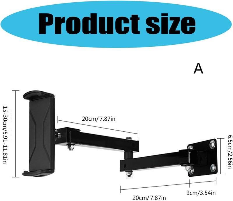 Flexible Wall Mount Tablet Stand Height and Angles Customization for Use Home or Office Long Arm Holder Tablet Wall Mount - Image 5