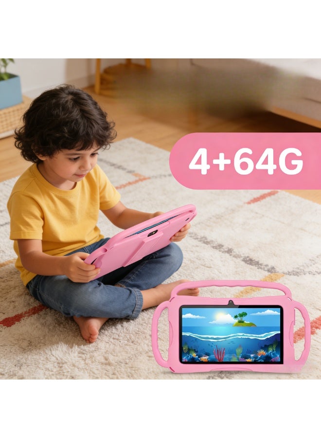 Abbi Casey 7" Tablet for Kids, 64GB ROM & 4GB RAM, Android 12.0 1280x800 IPS, Eye Protection Screen, Parental Control, Educational Apps, Dual Camera, Shockproof Case, WiFi 2.4G, USB OTG - Image 4