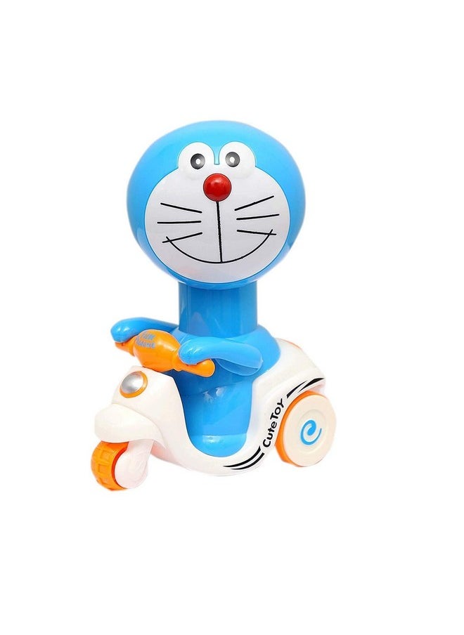 DD RETAILS DD RETAILS Press and Go Animal Vehicle Toy || Baby and Toddlers Bath Toys || Press & Go Crawling Toys for Kids (Multicolor) (Pack of 1) (Doreamon)  - Image 1