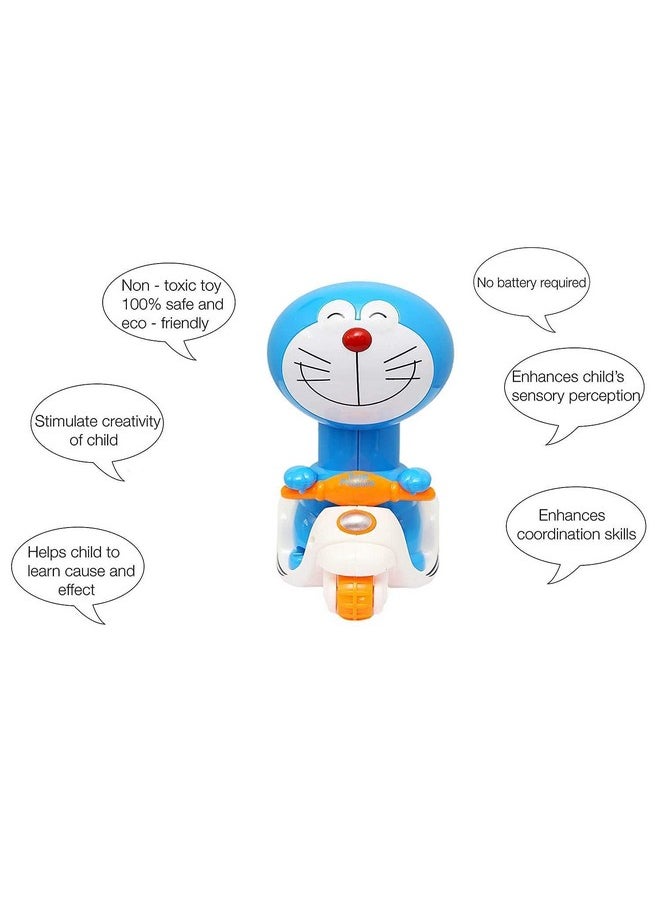 DD RETAILS DD RETAILS Press and Go Animal Vehicle Toy || Baby and Toddlers Bath Toys || Press & Go Crawling Toys for Kids (Multicolor) (Pack of 1) (Doreamon)  - Image 3
