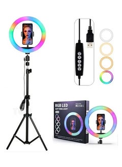 ماركة غير محددة رينق لايت اضاءة تصوير RGB LED مقاس 45 سم -3D الوان متعددة  - Image 1