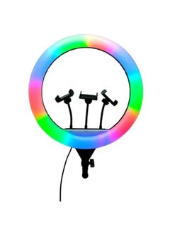 ماركة غير محددة رينق لايت اضاءة تصوير RGB LED مقاس 45 سم -3D الوان متعددة  - Image 3