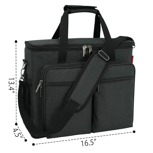 OUUTMEE Bartender Bag, Bartender Kit Travel Bag for Cocktail Shaker Set, Portable Carrying Case with Compartments for Wine Bottles, for Travel Home Indoor Outdoor Party(Bag Without Tools) - Image 5