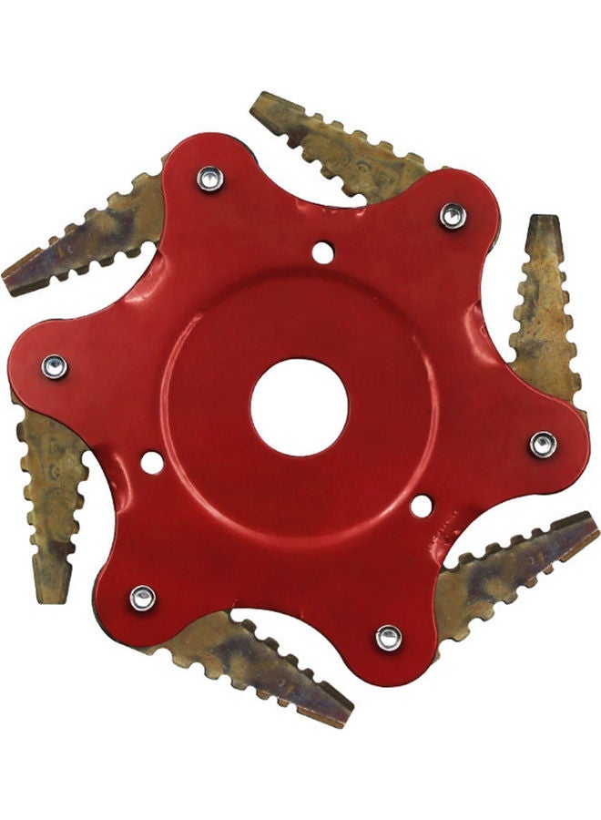 NIBEMINENT S Shape New Toothed Mower Blade Red/Gold - Image 4