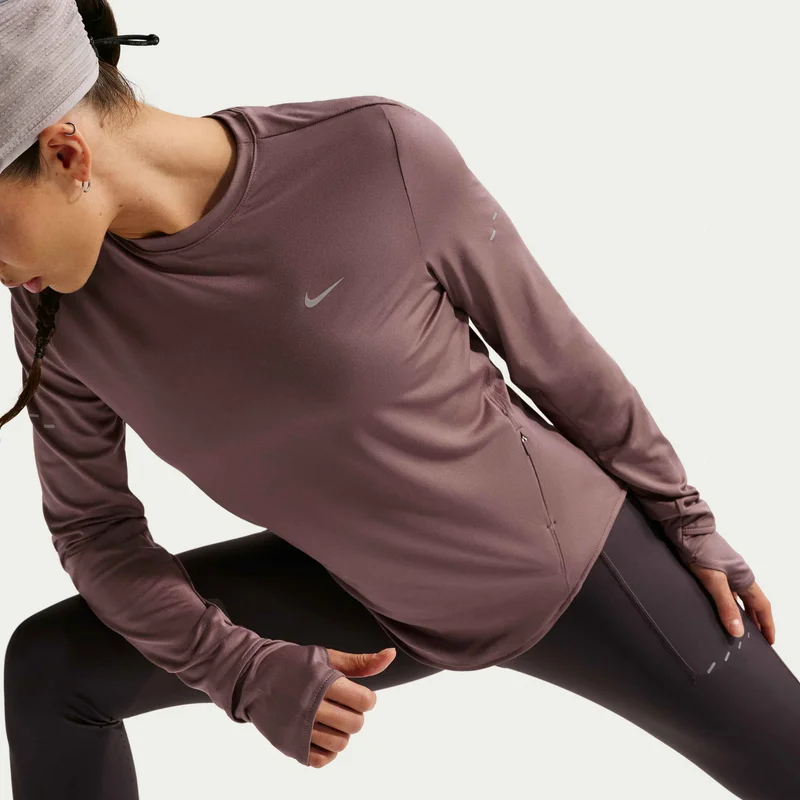 Nike Purple Women's Swift Dri-FIT UV Running Top for Women | Best Price UAE