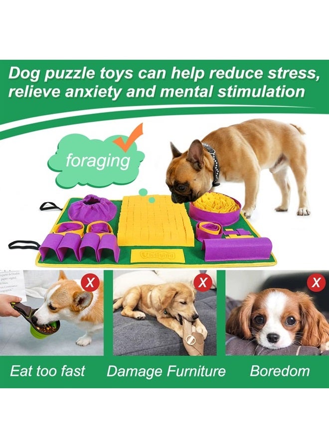 Vivifying Snuffle Mat for Dogs, Interactive Dog Puzzle Toys for Boredom and Mental Stimulation, Sniff Mat Helps Small Dogs and Cats Slow Eating and Keep Busy - Image 3
