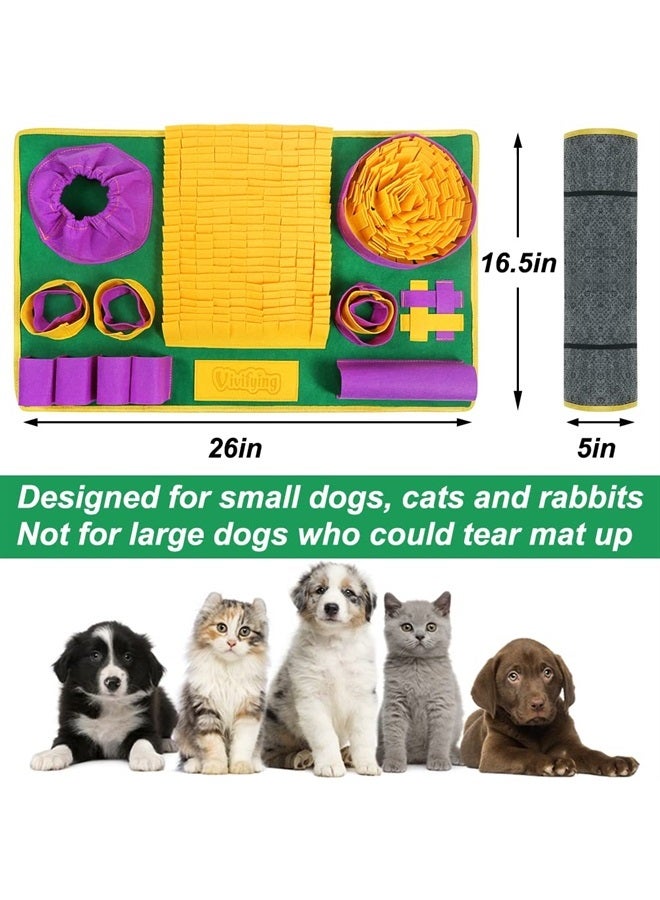 Vivifying Snuffle Mat for Dogs, Interactive Dog Puzzle Toys for Boredom and Mental Stimulation, Sniff Mat Helps Small Dogs and Cats Slow Eating and Keep Busy - Image 2