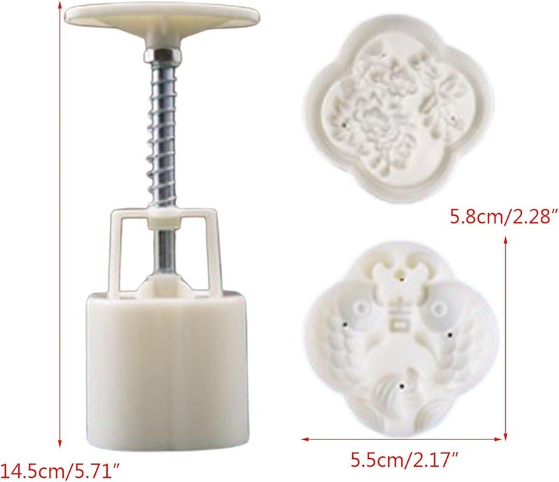 Fish Shape Mung Bean Cake Mold 50g Hand Press Baking Tool Accessory - Image 4