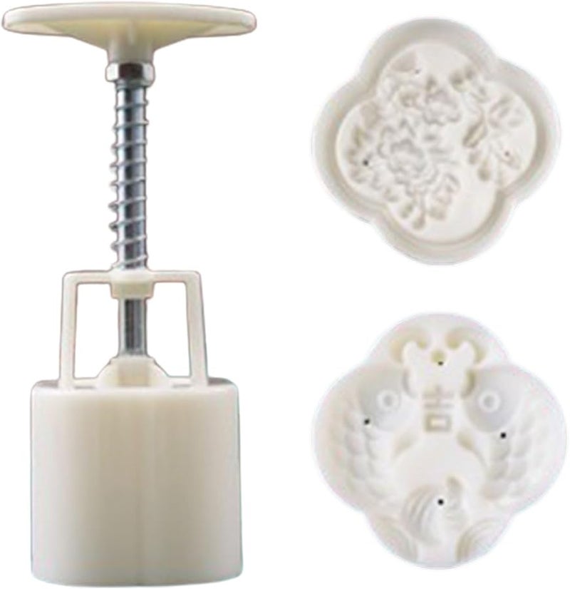 Fish Shape Mung Bean Cake Mold 50g Hand Press Baking Tool Accessory - Image 2