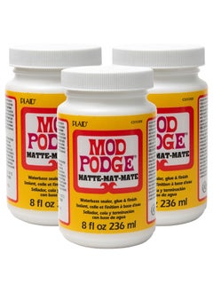 Mod Podge Waterbase Sealer 8 Oz (Pack Of 3) Matte Finish Wmcs11301Caa 