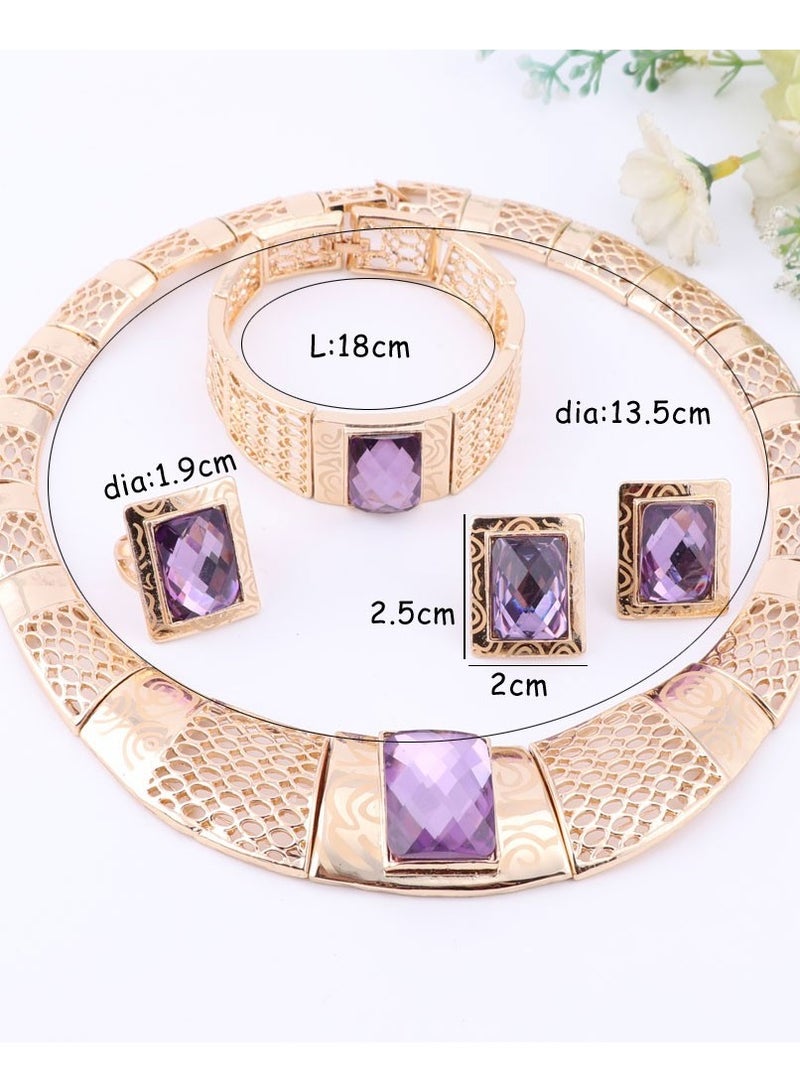 Fashion Nigerian Wedding Gold Color African Beads Jewelry Sets For Women Party Trendy Dubai Jewelry Set - Image 2