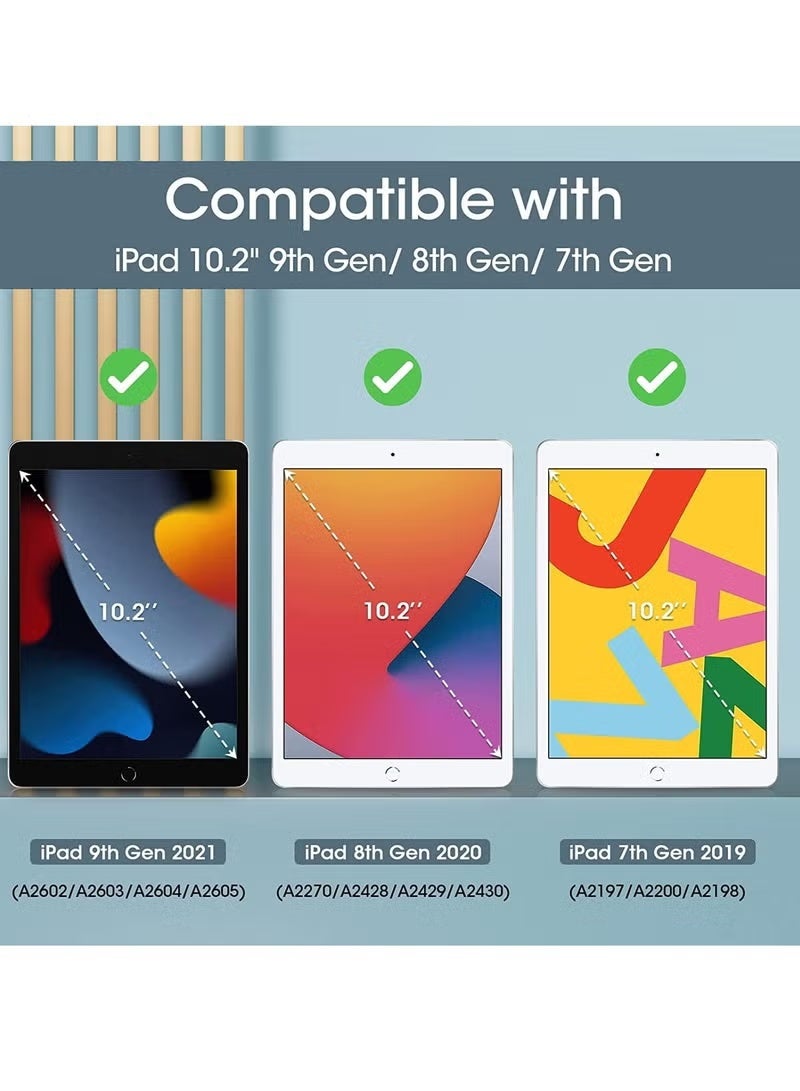 GENNEXT iPad 10.2 Case - Slim Stand Hard Back Shell Protective Smart Cover for iPad 9th Generation (2021), 8th Generation (2020), and 7th Generation (2019) - Red - Image 2