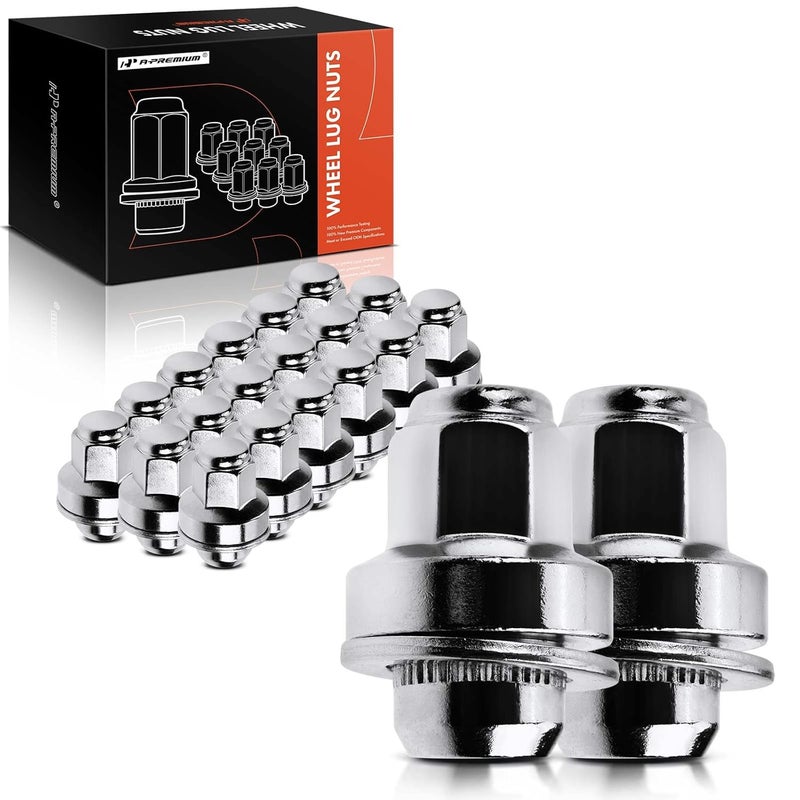A-Premium M14-1.50 Wheel Lug Nuts for Lexus LS460, LC500, LS600h - 20-PC Set - Image 1