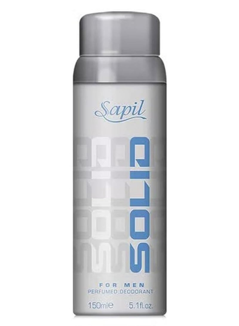 Sapil Solid Deodorant Spray for Men 150 ml