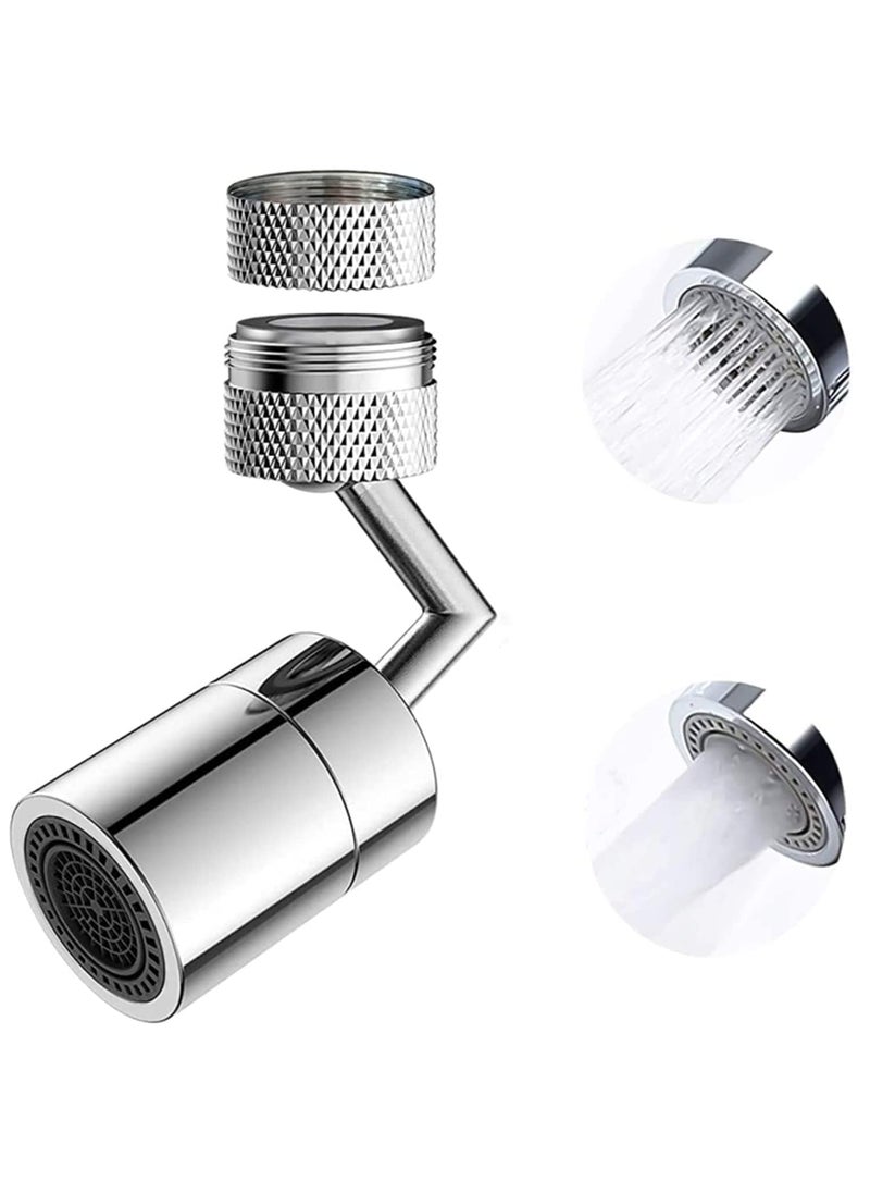 ALI SHIPPING Faucet Aerator with 720Degree Angle Rotation and Swivel DualFunction WaterSaving Tap Aerator Diffuser and Sprayer for Kitchen Sink Efficient Faucet Flow Control  - Image 1