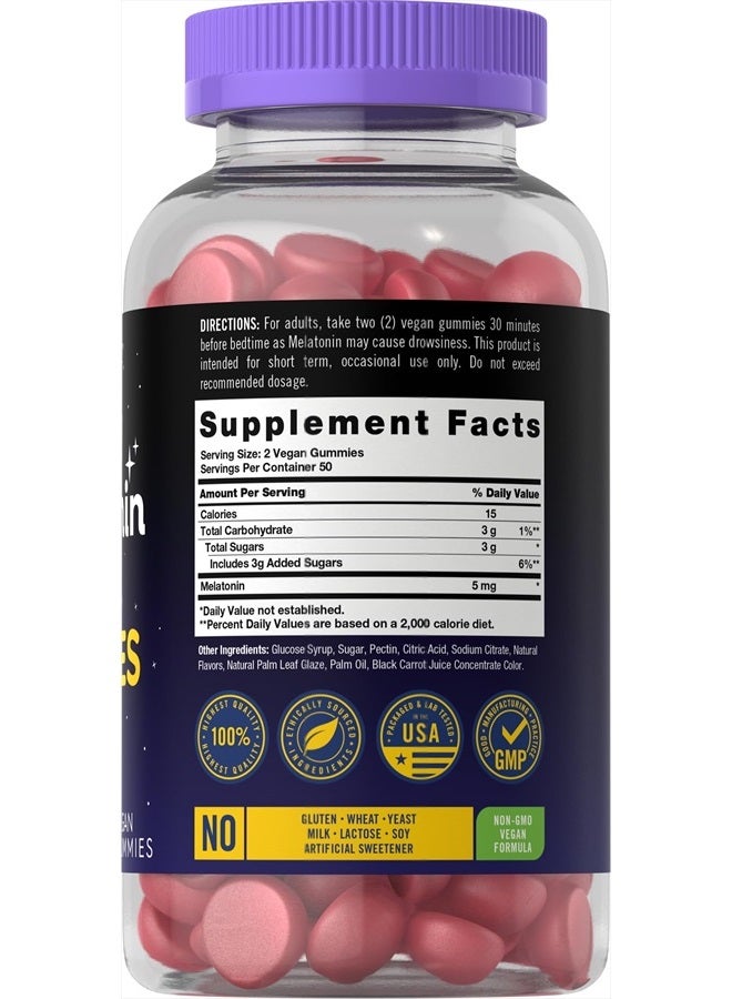 Carlyle ج gummies ميلاتونين 5 ملغ | 100 حبة | نكهة التوت | خالي من الأدوية 100% | مكمل خالي من الكائنات المعدلة وراثيًا وخالي من الغلوتين - Image 2